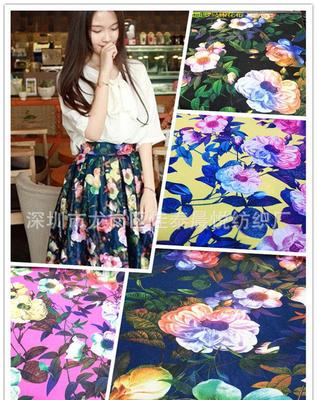高品質(zhì)羅馬印花面料 環(huán)保印花 不退色 中長裙 小外套針織面