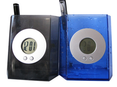 【創(chuàng)意環(huán)保萬年歷水能鐘/水動力時鐘/喝水筆筒鐘/不用電池的時鐘】價格,廠家,圖片,掛鐘,佳泰(鑫宏)塑膠電子制品廠-